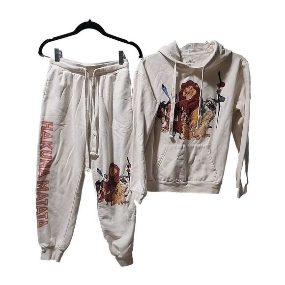 Disneys Lion King 2 Piece Hoodie With Matching Joggers Set Size Small 3-5 - Picture 1 of 7
